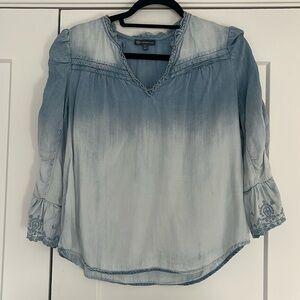 Democracy blue denim look top
